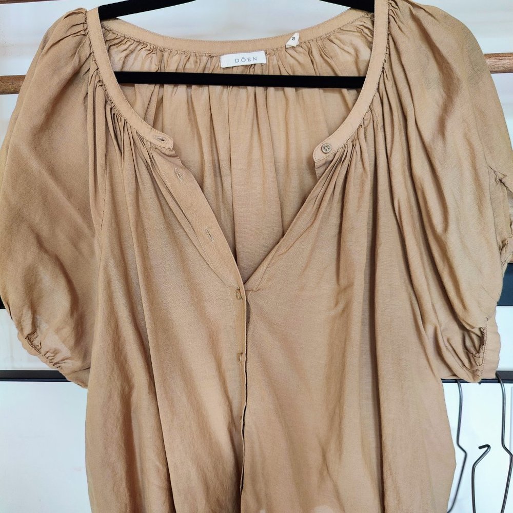 Doen NWOT June shirt driftwood S